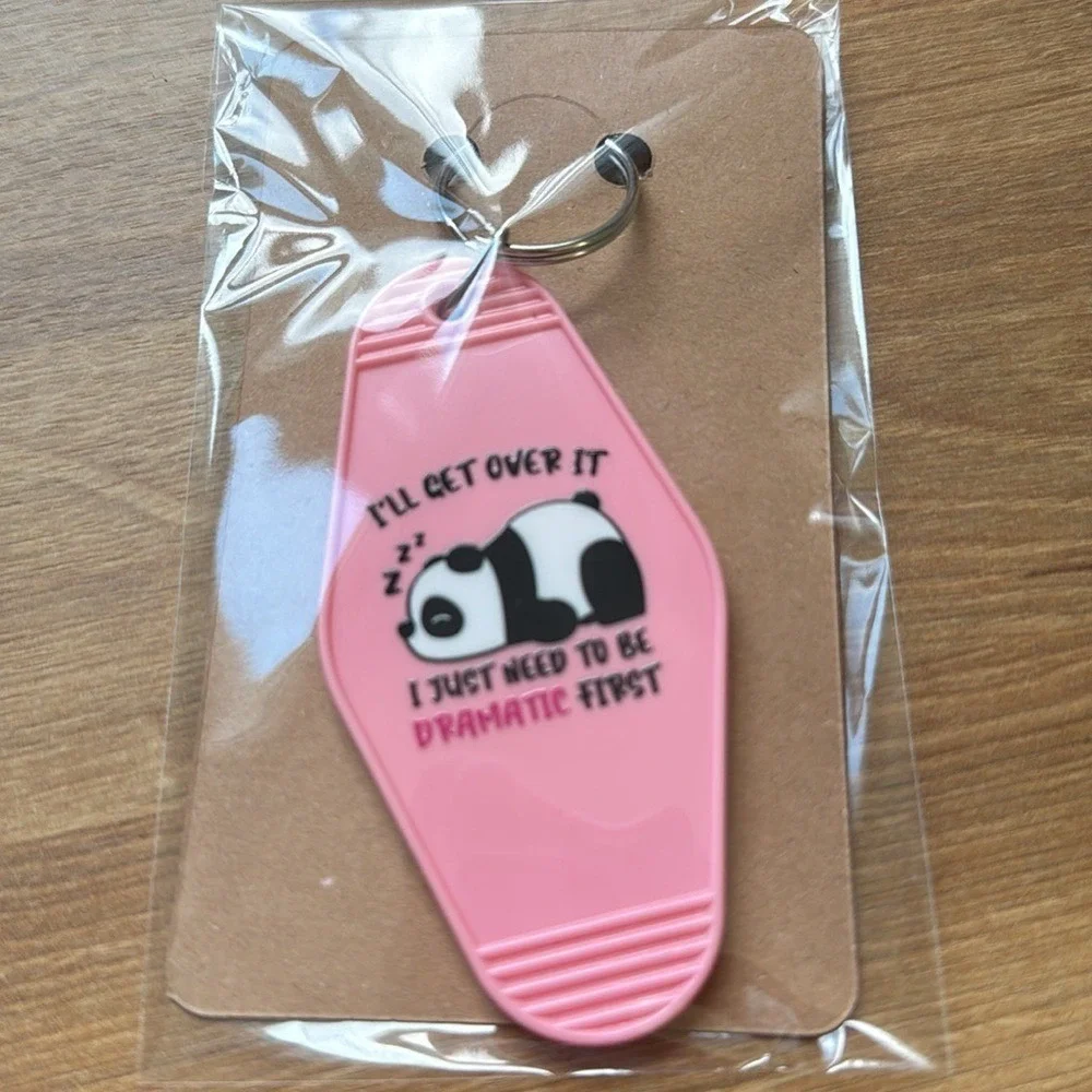 Funny Snarky Motel Keychains Retro‎ Vintage Style Key Tags Assorted Sayings